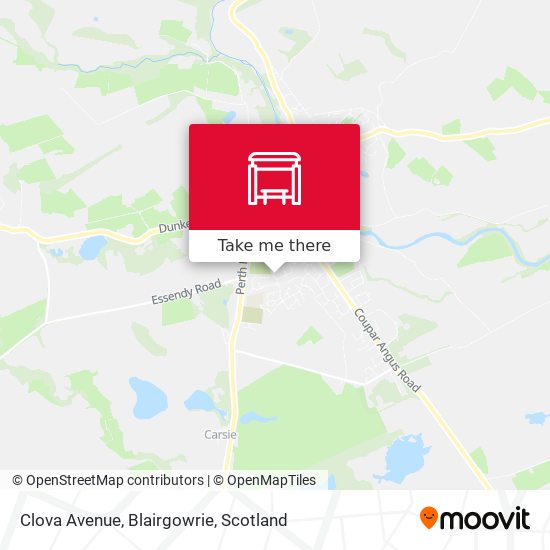 Clova Avenue, Blairgowrie map