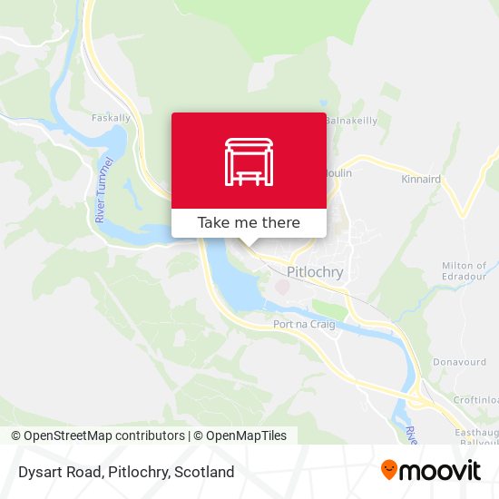 Dysart Road, Pitlochry map
