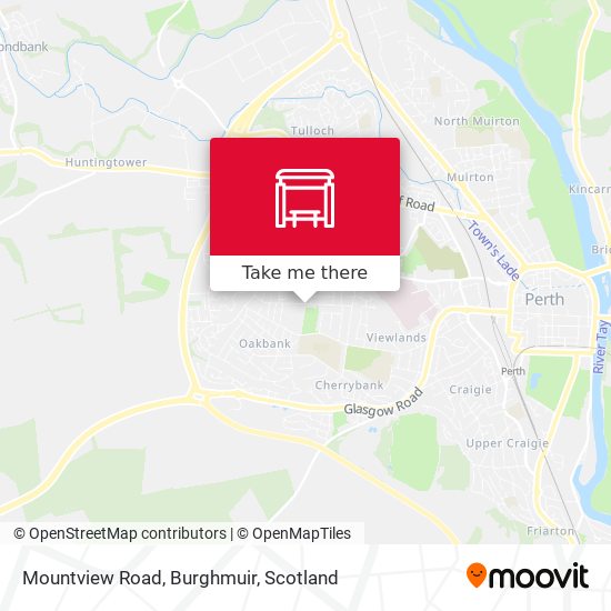 Mountview Road, Burghmuir map