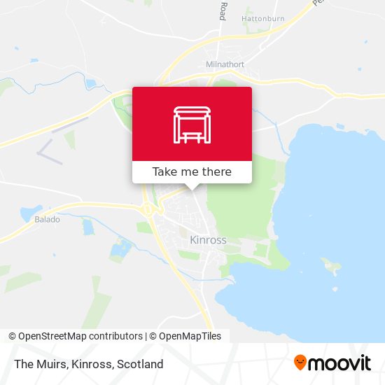 The Muirs, Kinross map