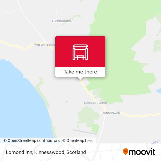 Lomond Inn, Kinnesswood map