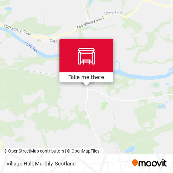 Village Hall, Murthly map