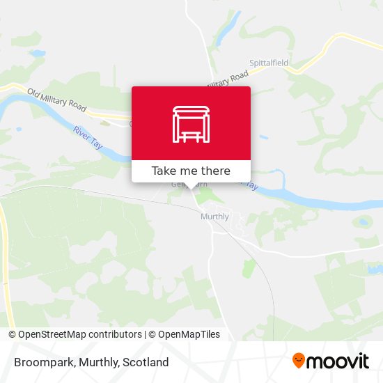 Broompark, Murthly map