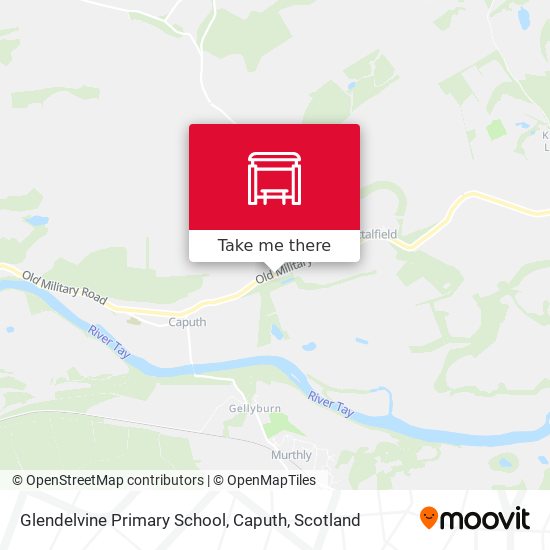 Glendelvine Primary School, Caputh map