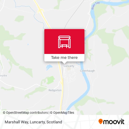 Marshall Way, Luncarty map