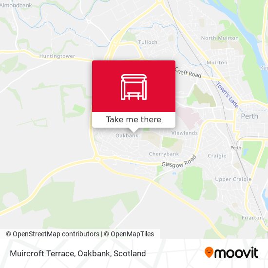 Muircroft Terrace, Oakbank map