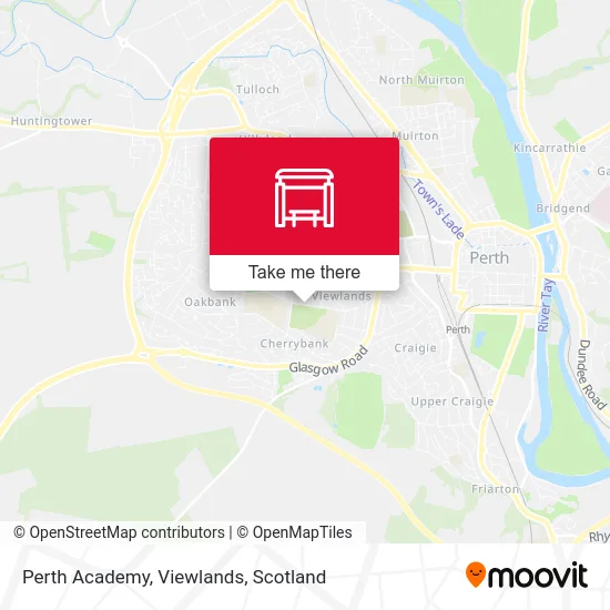 Perth Academy, Viewlands map