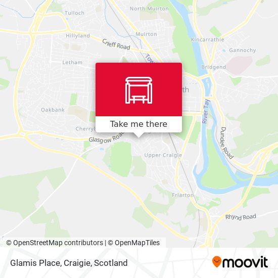 Glamis Place, Craigie map