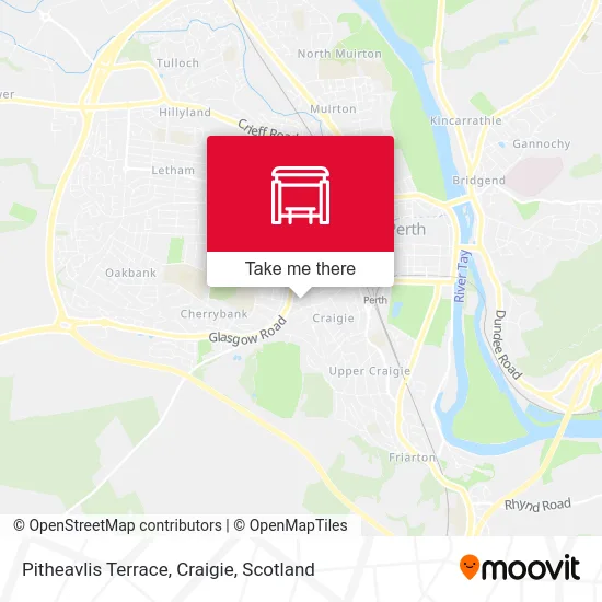 Pitheavlis Terrace, Craigie map