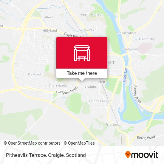 Pitheavlis Terrace, Craigie map