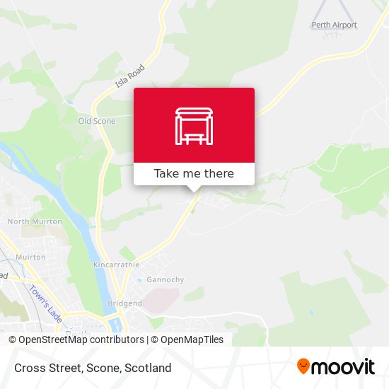 Cross Street, Scone map