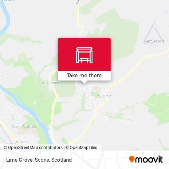 Lime Grove, Scone map