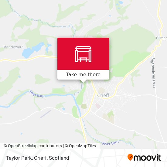 Taylor Park, Crieff map