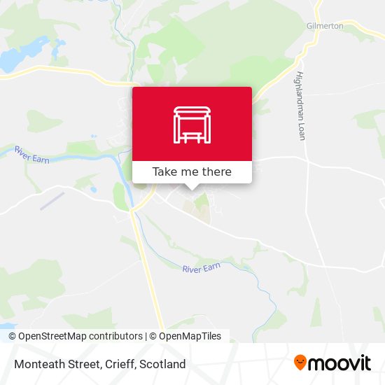 Monteath Street, Crieff map