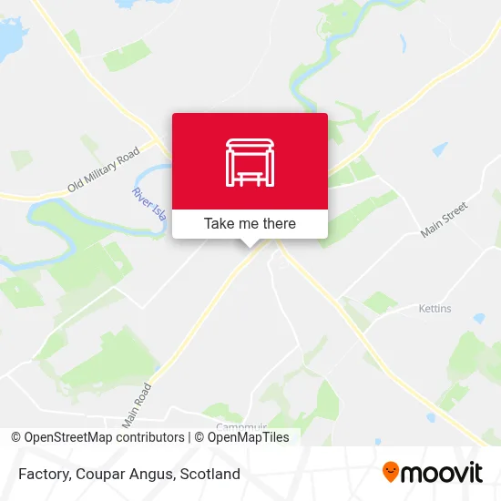 Factory, Coupar Angus map