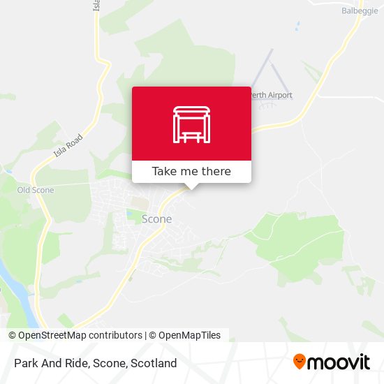 Park And Ride, Scone map