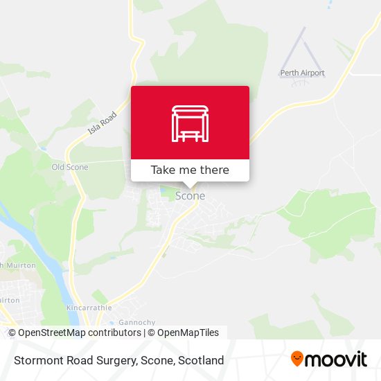 Stormont Road Surgery, Scone map