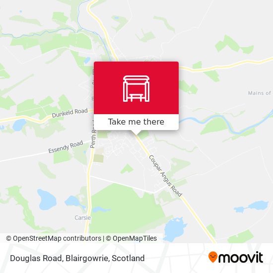 Douglas Road, Blairgowrie map