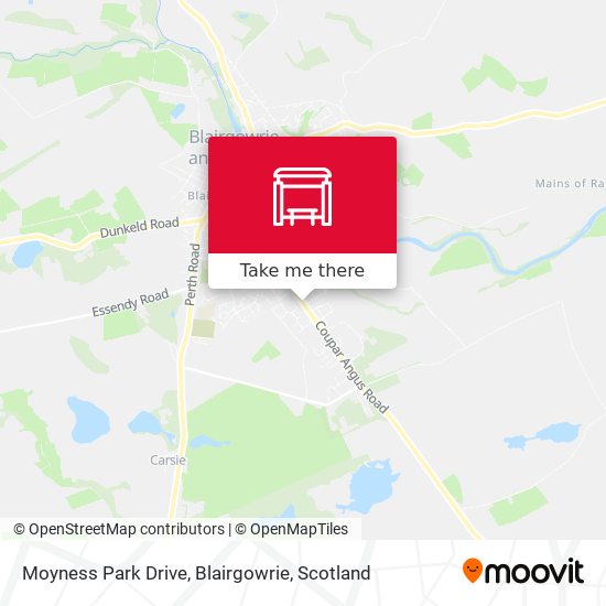 Moyness Park Drive, Blairgowrie map