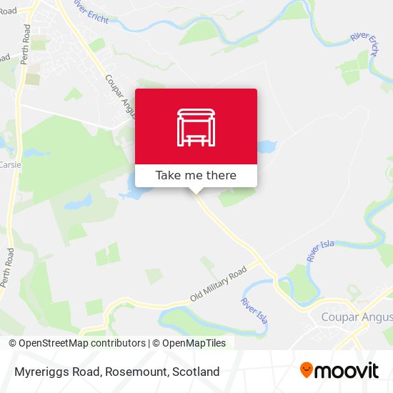 Myreriggs Road, Rosemount map