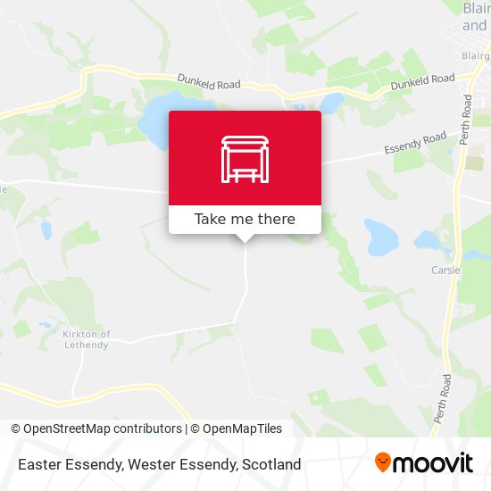 Easter Essendy, Wester Essendy map