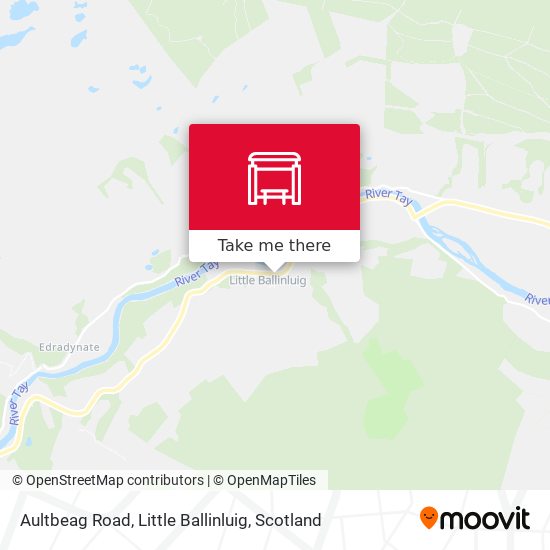 Aultbeag Road, Little Ballinluig map