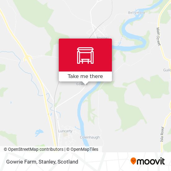 Gowrie Farm, Stanley map