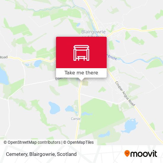 Cemetery, Blairgowrie map