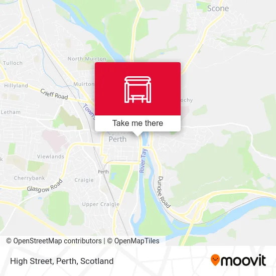 High Street, Perth map