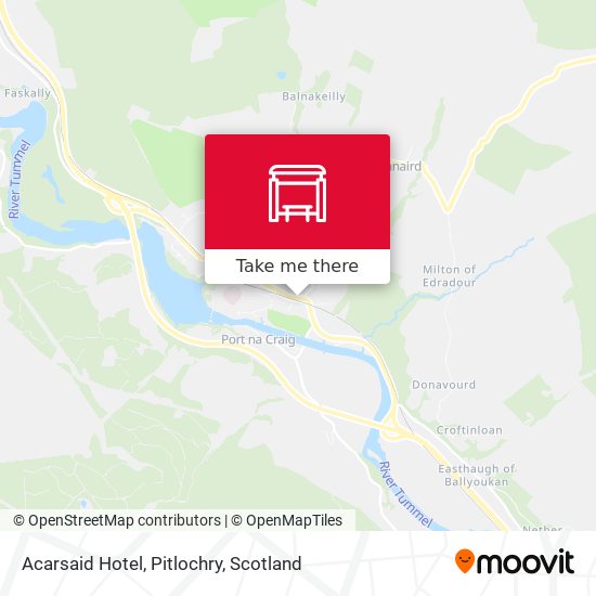 Acarsaid Hotel, Pitlochry map