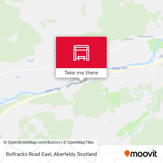 Bolfracks Road East, Aberfeldy map