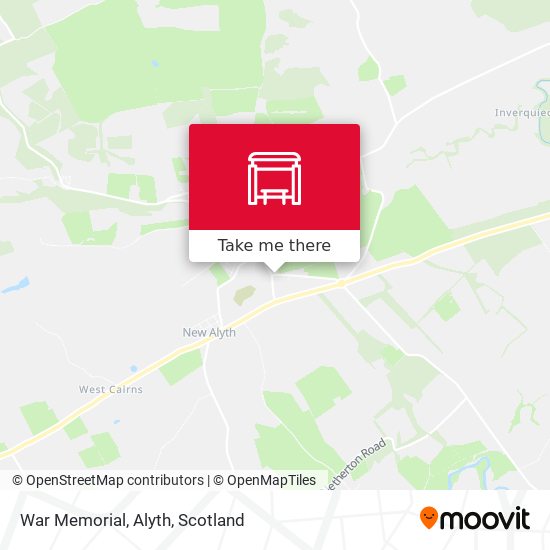 War Memorial, Alyth map
