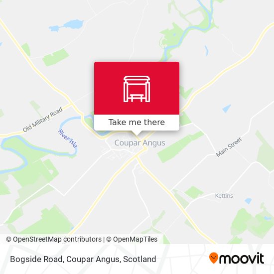 Bogside Road, Coupar Angus map