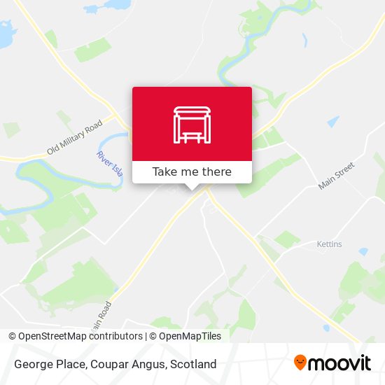 George Place, Coupar Angus map