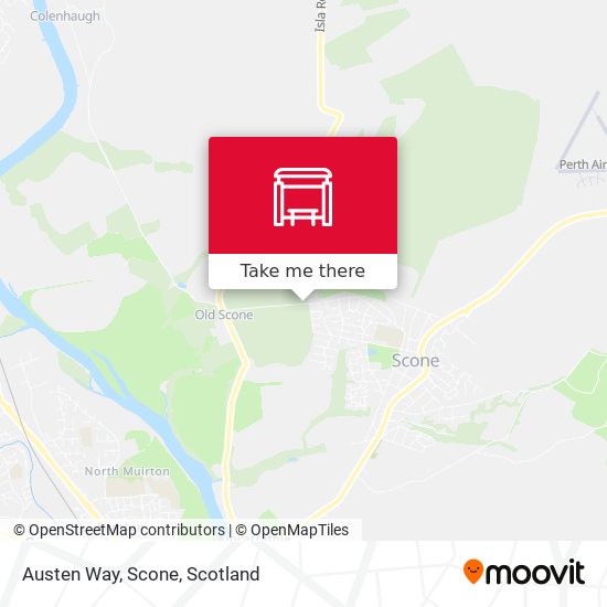 Austen Way, Scone map