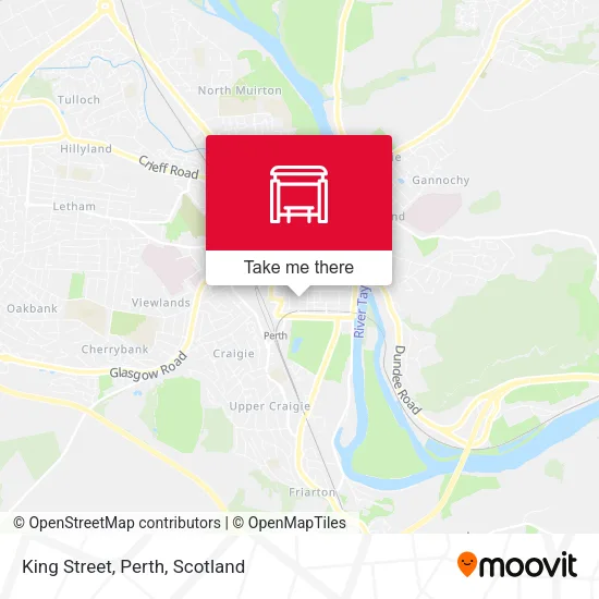 King Street, Perth map