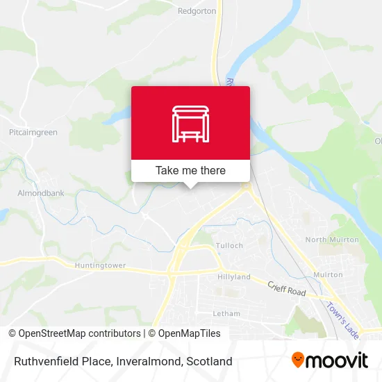 Ruthvenfield Place, Inveralmond map
