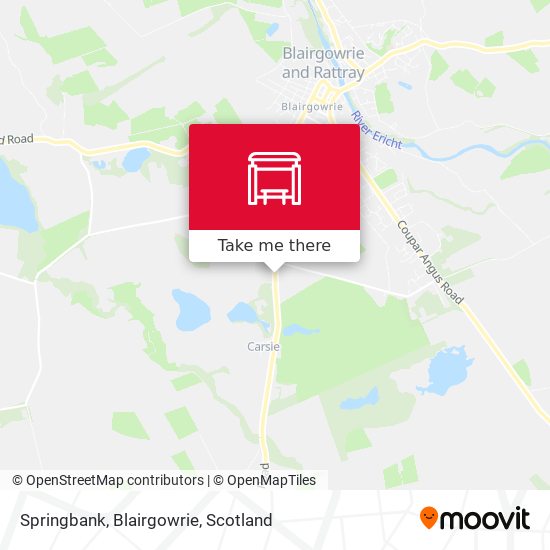 Springbank, Blairgowrie map