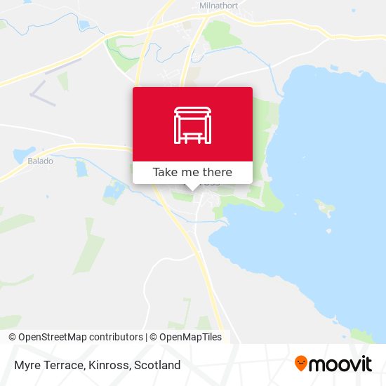 Myre Terrace, Kinross map