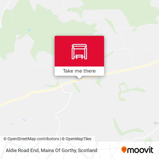 Aldie Road End, Mains Of Gorthy map