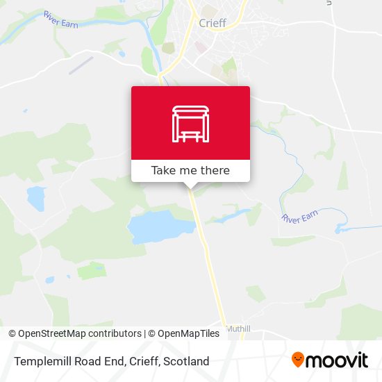 Templemill Road End, Crieff map