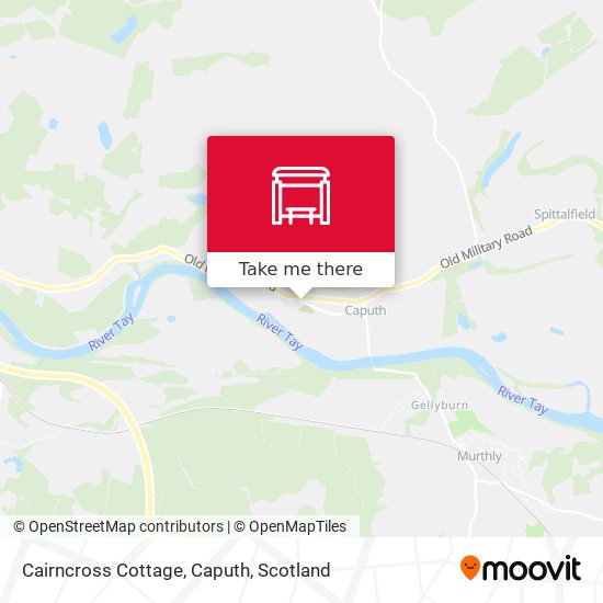 Cairncross Cottage, Caputh map