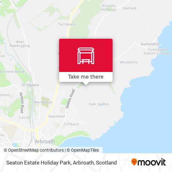 Seaton Estate Holiday Park, Arbroath map