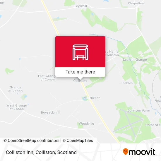 Colliston Inn, Colliston map