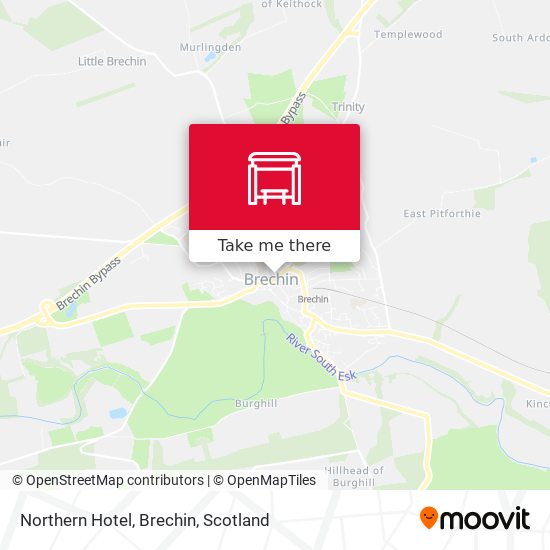 Northern Hotel, Brechin map