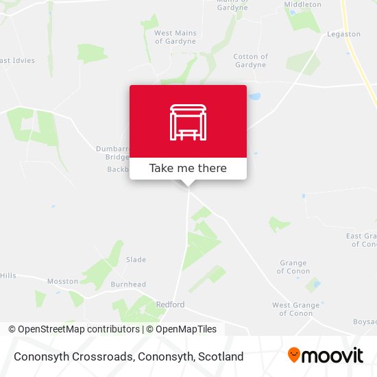 Cononsyth Crossroads, Cononsyth map