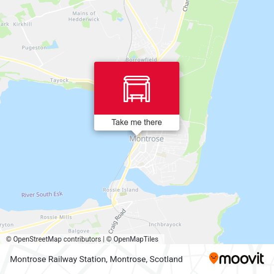 Montrose Railway Station, Montrose map