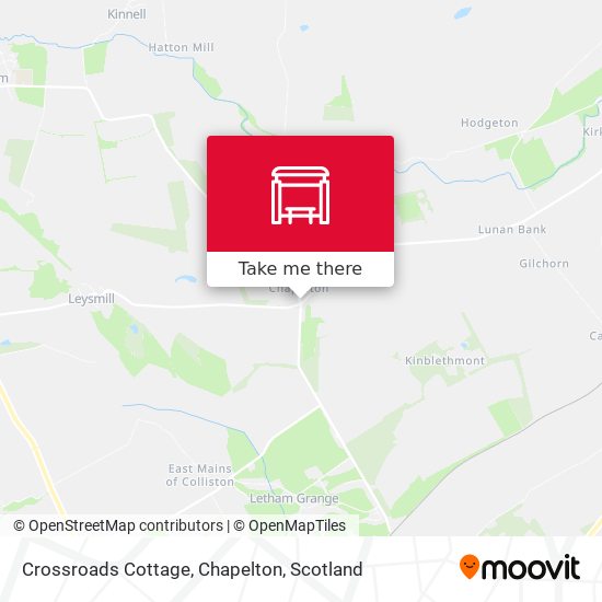 Crossroads Cottage, Chapelton map