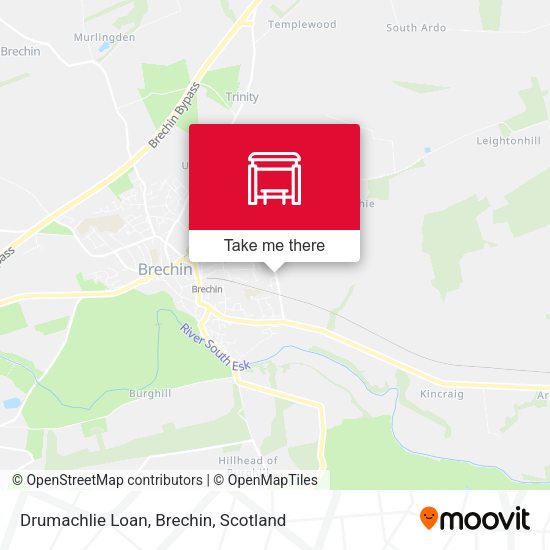 Drumachlie Loan, Brechin map