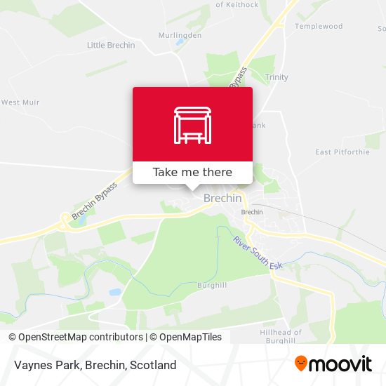 Vaynes Park, Brechin map